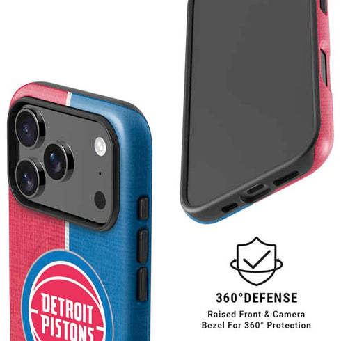 NBA Detroit Pistons Canvas iPhone 17 Pro Max Magsafe Impact Case