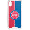 NBA Detroit Pistons Canvas iPhone XS Clear Case