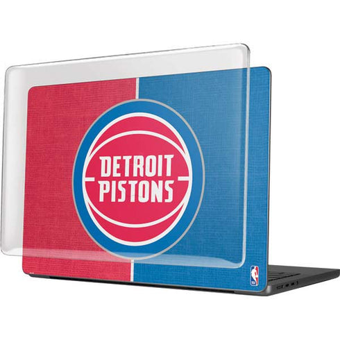 NBA Detroit Pistons Canvas MacBook Pro 14in (2021-24) Case plus Skin