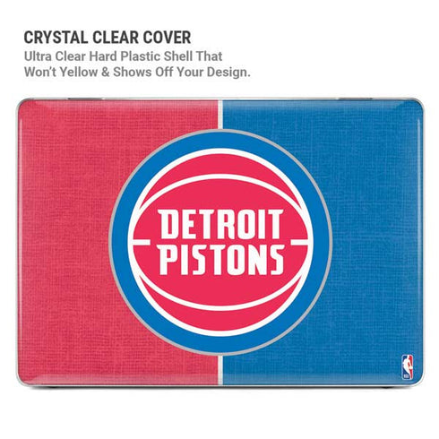 NBA Detroit Pistons Canvas MacBook Pro 14in (2021-24) Case plus Skin