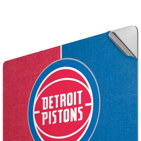 NBA Detroit Pistons Canvas Apple MacBook Pro 16-inch Skin