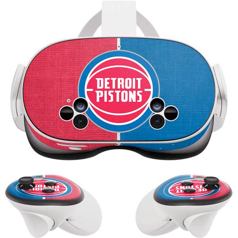 NBA Detroit Pistons Canvas Meta Quest 3S Skin