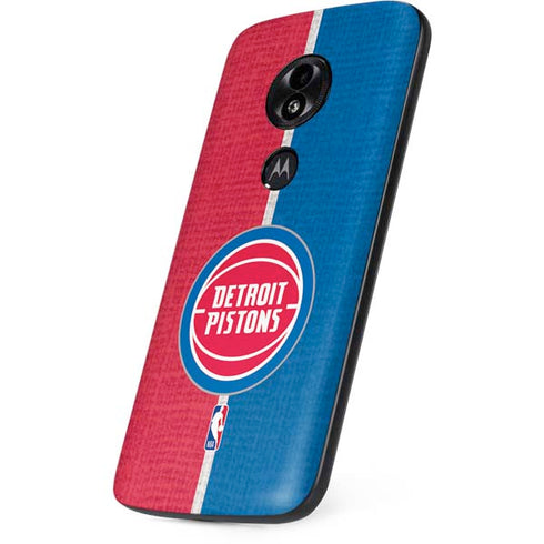 NBA Detroit Pistons Canvas Moto E5 Play Skin