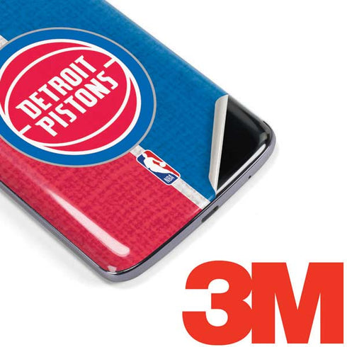 NBA Detroit Pistons Canvas Moto E5 Plus Skin
