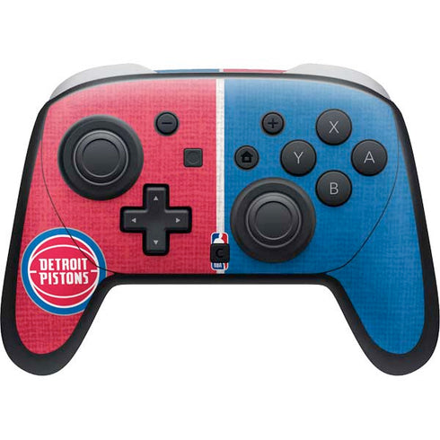 NBA Detroit Pistons Canvas Nintendo Skins