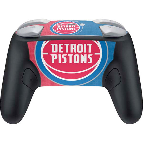 NBA Detroit Pistons Canvas Nintendo Switch 2 (2025) Pro Controller Skin