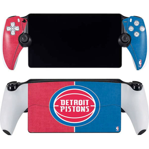 NBA Detroit Pistons Canvas PlayStation Portal Remote Player Skin