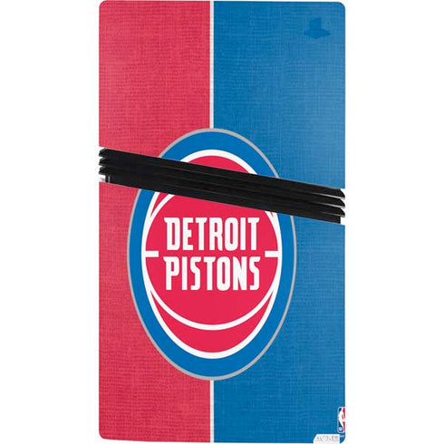 NBA Detroit Pistons Canvas PS5 Pro Bundle Skin