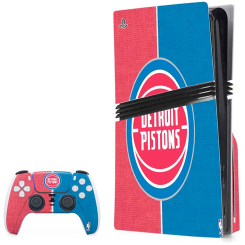 NBA Detroit Pistons Canvas PlayStation PS5 Skins