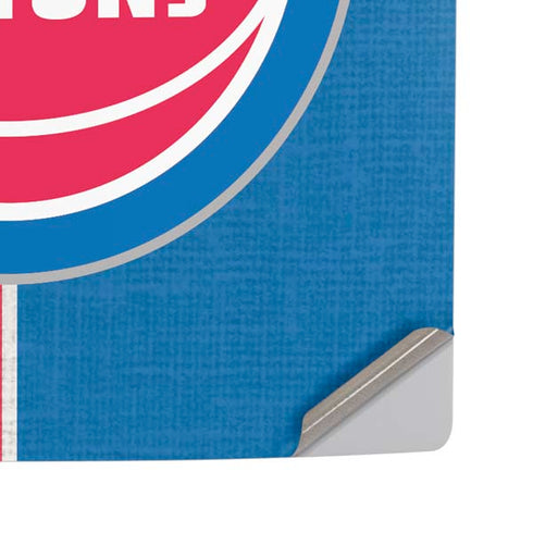 NBA Detroit Pistons Canvas PS5 Pro Disk Console Skin