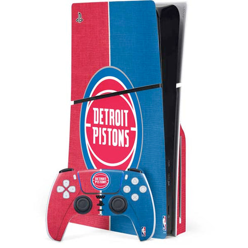 NBA Detroit Pistons Canvas PlayStation PS5 Skins