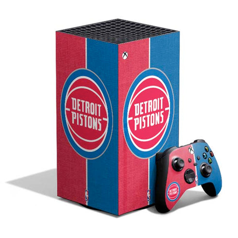 NBA Detroit Pistons Canvas XBox Series X Digital Edition Bundle Skin