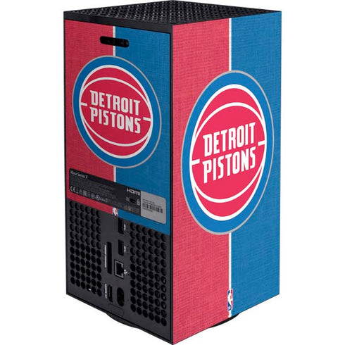 NBA Detroit Pistons Canvas XBox Series X Digital Edition Bundle Skin