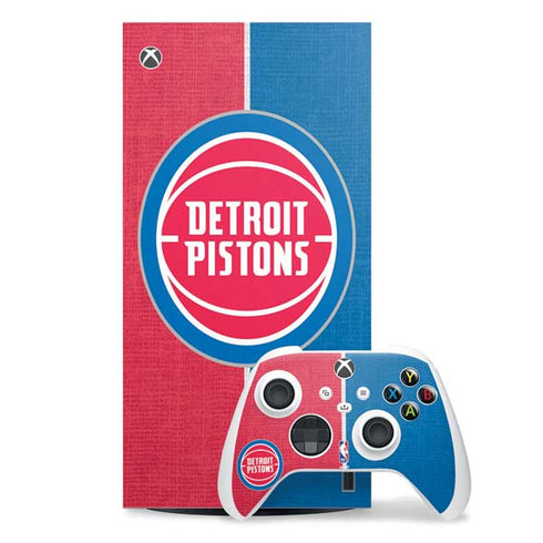 NBA Detroit Pistons Canvas Xbox Series X Skins