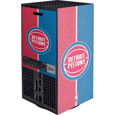 NBA Detroit Pistons Canvas XBox Series X Digital Edition Console Skin