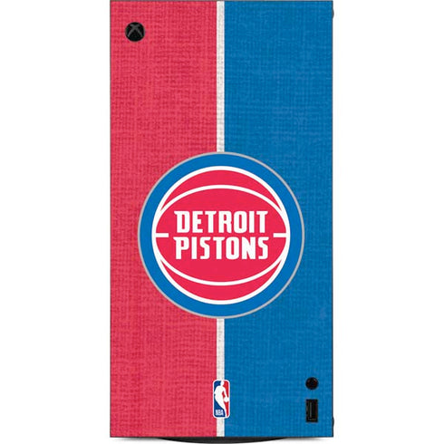 NBA Detroit Pistons Canvas XBox Series X Digital Edition Console Skin