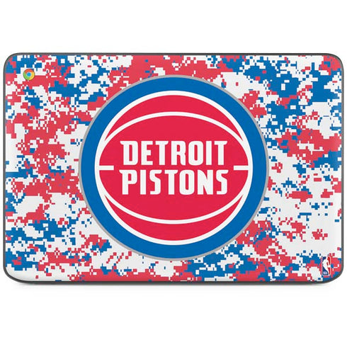 NBA Detroit Pistons Digi Camo HP Chromebook Skin