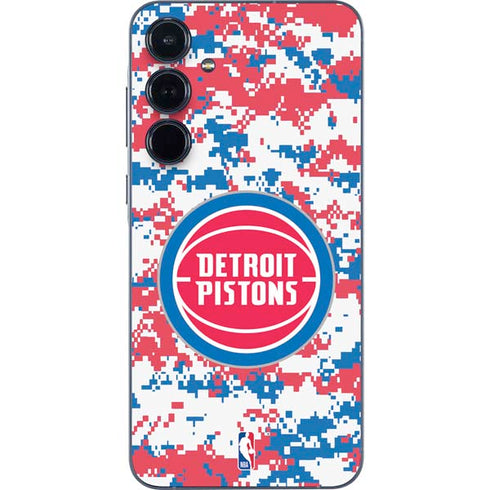NBA Detroit Pistons Digi Camo Galaxy A36 5G Skin
