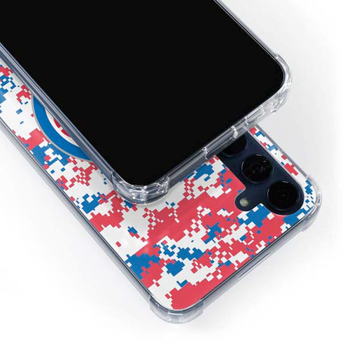 NBA Detroit Pistons Digi Camo Galaxy A55 5G Clear Case