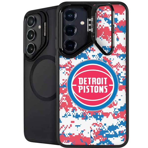 NBA Detroit Pistons Digi Camo Galaxy S24 Kickstand Case