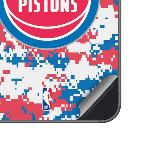 NBA Detroit Pistons Digi Camo Galaxy S25 Plus Skin
