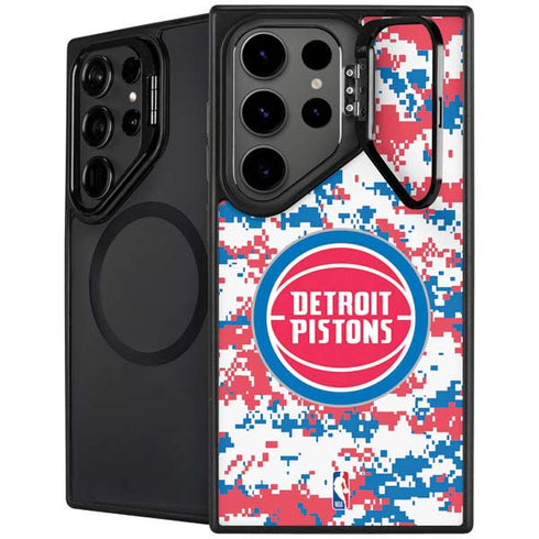 NBA Detroit Pistons Digi Camo Galaxy S24 Ultra Kickstand Case