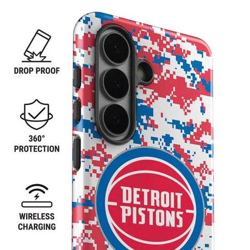 NBA Detroit Pistons Digi Camo Galaxy S26 Impact Case