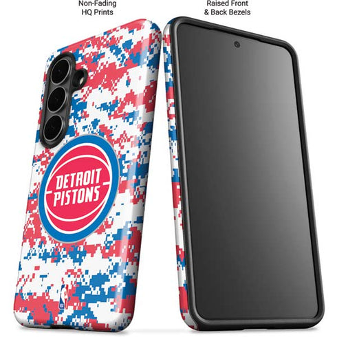 NBA Detroit Pistons Digi Camo Galaxy S26 Impact Case
