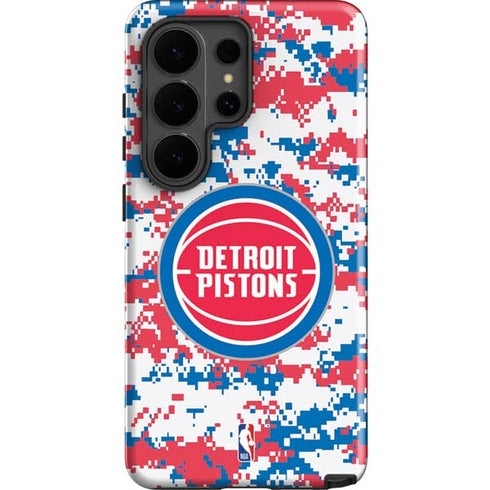 NBA Detroit Pistons Digi Camo Galaxy S26 Ultra Impact Case