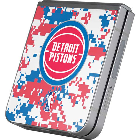 NBA Detroit Pistons Digi Camo Galaxy Z Flip6 Skin