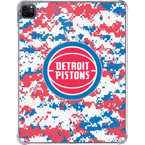 NBA Detroit Pistons Digi Camo iPad Pro 11in (2024) Clear Case