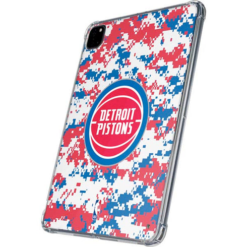 NBA Detroit Pistons Digi Camo iPad Pro 11in (2024) Clear Case