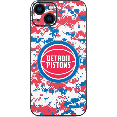NBA Detroit Pistons Digi Camo iPhone Skins