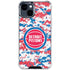 NBA Detroit Pistons Digi Camo iPhone 15 Clear Case