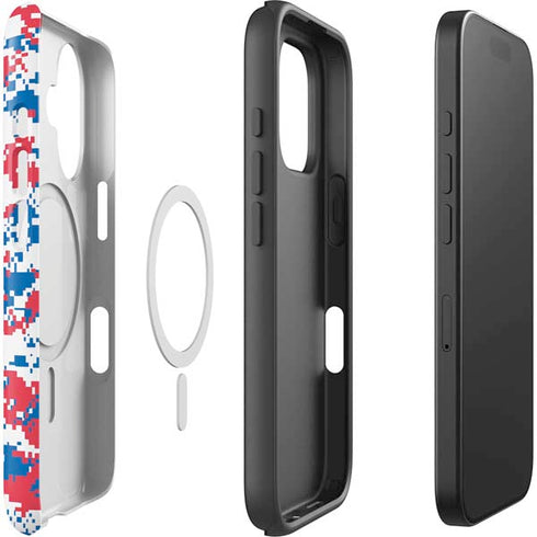 NBA Detroit Pistons Digi Camo iPhone 16 Magsafe Impact Case