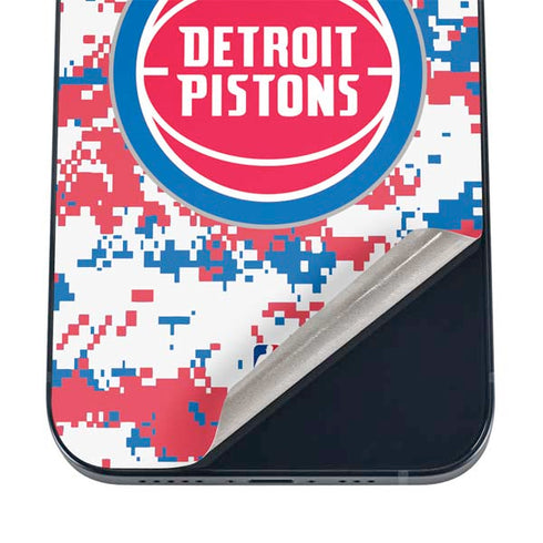 NBA Detroit Pistons Digi Camo iPhone 16 Skin