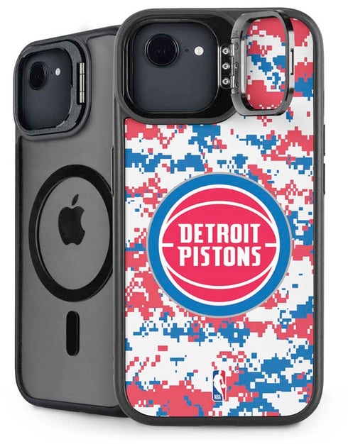 NBA Detroit Pistons Digi Camo iPhone 16e Kickstand Case