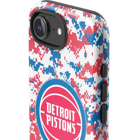NBA Detroit Pistons Digi Camo iPhone 16e Impact Case