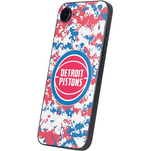NBA Detroit Pistons Digi Camo iPhone 16e Skin