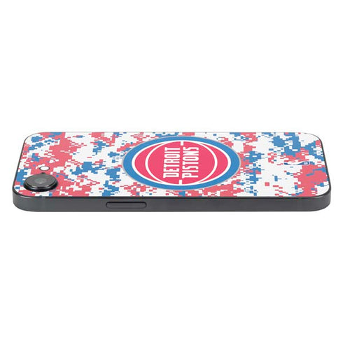 NBA Detroit Pistons Digi Camo iPhone 16e Skin
