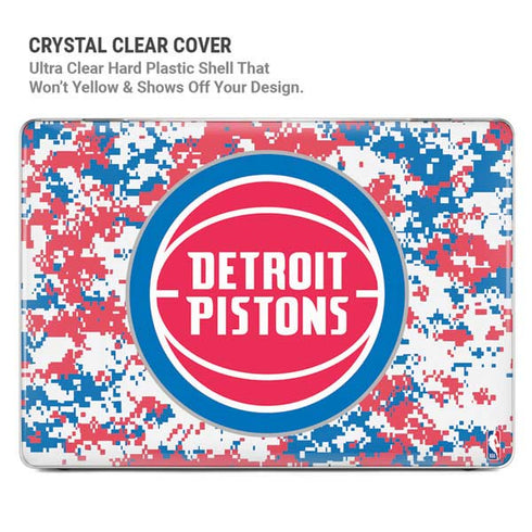 NBA Detroit Pistons Digi Camo MacBook Pro 14in (2021-24) Case plus Skin