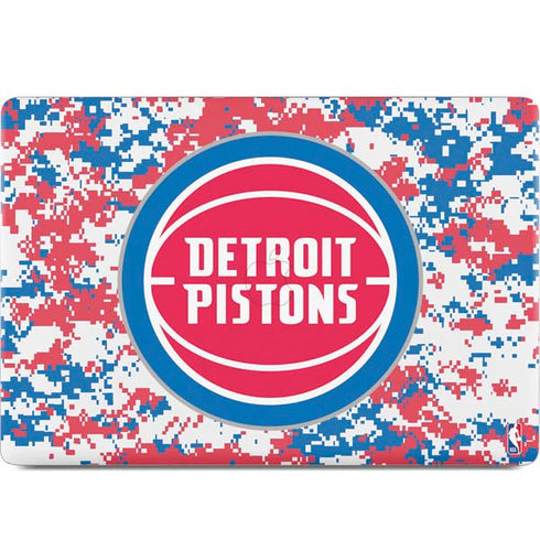 NBA Detroit Pistons Digi Camo MacBook Skins