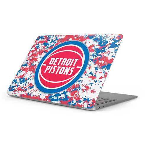 NBA Detroit Pistons Digi Camo Apple MacBook Pro 16-inch Skin