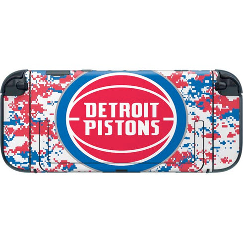 NBA Detroit Pistons Digi Camo Nintendo Switch 2 (2025) with Joy-Con Skin