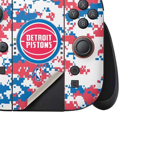 NBA Detroit Pistons Digi Camo Nintendo Switch 2 (2025) Joy-Con Controller Skin