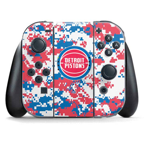 NBA Detroit Pistons Digi Camo Nintendo Skins