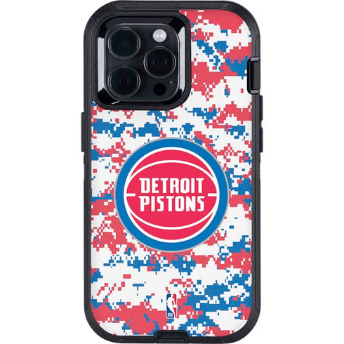 NBA Detroit Pistons Digi Camo Otterbox Defender iPhone Skin