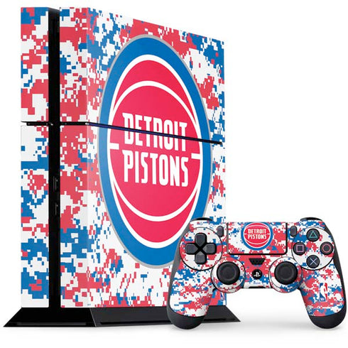 NBA Detroit Pistons Digi Camo PlayStation PS4 Skins