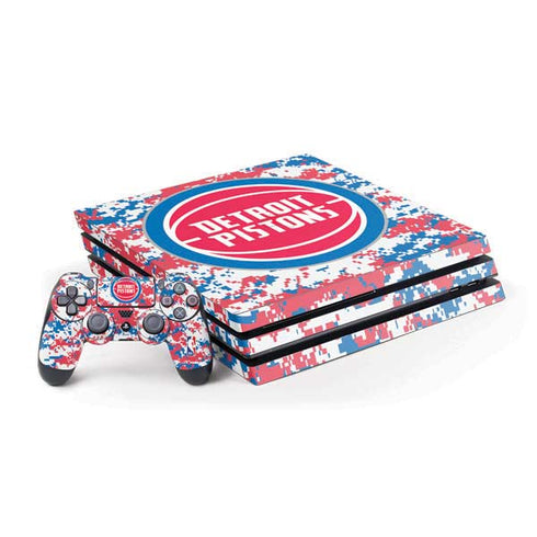 NBA Detroit Pistons Digi Camo PlayStation PS4 Skins