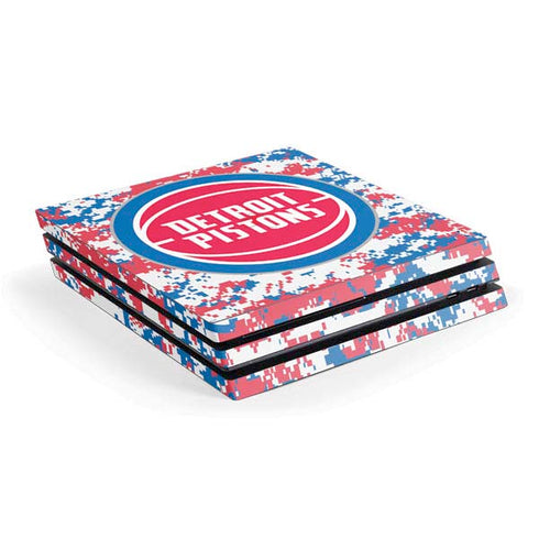 NBA Detroit Pistons Digi Camo PlayStation PS4 Skins